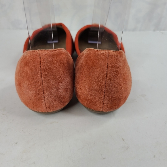 Eileen Fisher Asha Su coral suede leather slip on D'Orsay flats - Picture 10 of 13